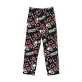 thumbnail image 4 of Daiia Vintage Skull Casino Men's Sleep Pant with Pockets and Drawstring,Pajama Pants-Medium, 4 of 9