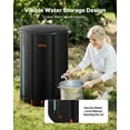 thumbnail image 6 of VEVOR Collapsible Rain Barrel, 100 Gallon Portable Rain Water Collection Barrel, 1000D PVC Rainwater Collection System, Garden Water Catcher Tank Storage Container with Spigot & Overflow Kit, Black, 6 of 9