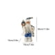 thumbnail image 3 of Standing Red Brown Clothes White Beard Santa Claus Back Gift Bag Christmas Home Scene Decoration Ornament, 3 of 6