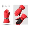 thumbnail image 2 of Men Women Skiing Gloves Waterproof Winter Warm Gloves Snowboard Gloves Motorcycle Riding Cycling Windproof Full Finger Gloves Suitable For Hiking Driving ,Flexible and Comfortable, 2 of 7