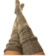 thumbnail image 2 of LYXSSBYX Fuzzy Socks for Women Hot Sale Clearance Women Cable Knit Extra Long Boot Socks Over Knee Thigh Stocking Leg Warmers, 2 of 2