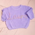 thumbnail image 2 of Custom Name Baby Sweater，Personalized Baby Sweater,Embroidered Name Sweater,Baby Knit Sweater,Cotton Sweater For Newborn Boys And Girls,Baby Gift,3-6 Month, 2 of 5