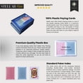 thumbnail image 4 of Stellar Hero 100% Plastic Playing Card, Waterproof Cards, Deck Card, Standard Index Red & Blue Poker Card Set, (2 Plastic Cards Deck) in a Premium Plastic Case, 4 of 7