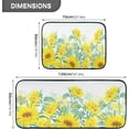 thumbnail image 3 of GZHJMY Blooming Sunflower -e Kitchen Rug,Set of 2 Decoration Non Skid Washable Soft Super Absorbent Anti Kitchen Floor Mats for Kitchen Office Laundry Room Bathroom (19"x27"+19"x47"), 3 of 7