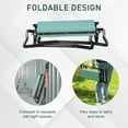 thumbnail image 5 of Outsunny Padded Garden Kneeler and Seat Bench, Padded Foldable Garden Stool, Green, 5 of 10