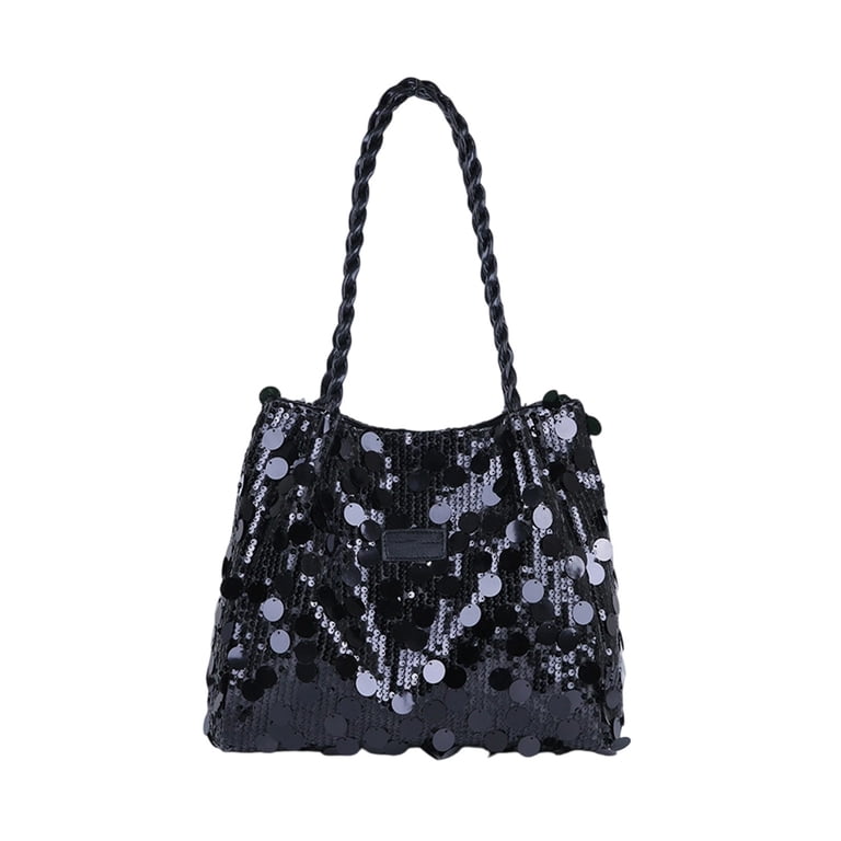 Women's Glitter Sequins Shoulder Tote Big Capacity Shimmer
