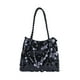 thumbnail image 2 of Bolso de Hombro con Lentejuelas Gran Capacidad Bolso de Mano de Poliéster 30x11x25cm, Negro Rosa Dorado Plateado, Tote Casual de Estilo Occidental para Llevar Bajo el Brazo, 2 of 6