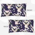Big Eye Koala Dark Blue King Pillow Cases, Soft King Size Pillow Cases