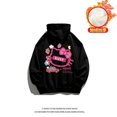 thumbnail image 4 of Sudadera con capucha de algodón y terciopelo de zorro plateado con diseño de gatito y gato para otoño e invierno, jerséis holgados de talla grande con diseño de Hello Kitty, 4 of 5