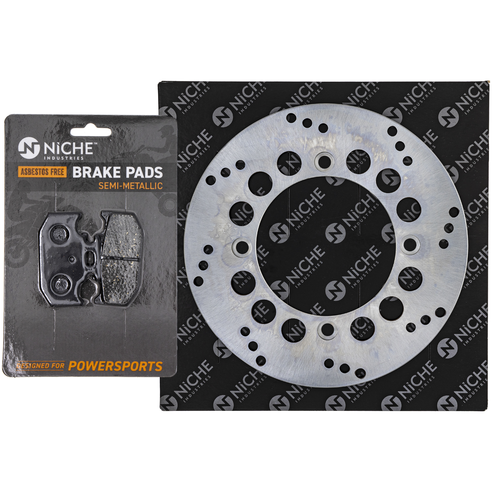 Niche Rear Right Brake Rotor Pad Kit for Yamaha 3C5-25806-00-00