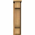thumbnail image 2 of 6"W x 10"D x 26"H Newport Rough Sawn Corbel w/Backplate, Western Red Cedar, 2 of 9