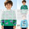 thumbnail image 4 of GCETTIC Kids Long Sleeve Casual Sweatshirt Kids Boys Girls Sweatshirt Pullover Dinosaur Graphics Cotton Fabric Breathable Material Green,5-6 Years, 4 of 9