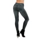 thumbnail image 5 of Leggings de compras europeos y americanos Leggings elásticos ajustados con estampado de mezclilla de imitación Leggings recortados para mujer, 5 of 5