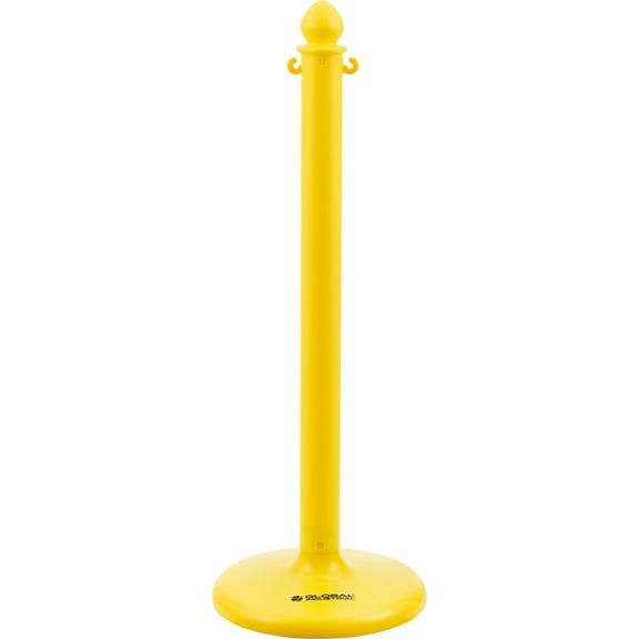 Global Industrial Medium Duty Plastic Stanchion Post 40""H Yellow