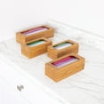 thumbnail image 5 of Seville Classics Bamboo Organizer Storage Bins, 4-Piece Set for Kitchen, Office, and Closet, 5 of 5