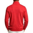 thumbnail image 5 of Men's Trendy Color Block Side Stripe Track Jacket Windbreaker, Stand Collar Lightweight Full Zip Long Sleeve Coat for Gym Jogging Streetwear Travel Golf, 5 of 6