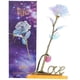 thumbnail image 3 of Galaxy Rose, 24K Rose Flower Gold Regalo romántico Decoración falsa de plástico para el día de San Valentín Propuesta de boda Compromiso Día de la madre Cumpleaños Navidad Ofspeizc MZQ-0945, 3 of 7