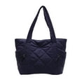 thumbnail image 2 of Hfnxid Crush Tote Bag for Women,Puffer Work Tote with Zipper, Travel Essentials Quilted Tote Bags, 2 of 7