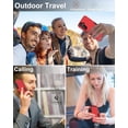 thumbnail image 2 of for Samsung Galaxy A15-5G Phone Case, and Screen Protector, Dust-Proof Port Cover, Full Body Non-Slip Rubber Covered, Wear-Resistant & Drop-Proof, Support Magnetic Car Mount, Black/Red, 2 of 16