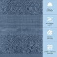 thumbnail image 3 of Resort Collection Soft Washcloth Face & Body Towel Set | 12x12 Luxury Hotel Plush & Absorbent Cotton Wash Clothes [12 Pack, Blue], 3 of 5