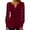 Red, variant on Women Summer See Through Lace Long Long Sleeve Shirt V Neck Casual Fitted Tunic Clothes Tops T Shirts Women Large L