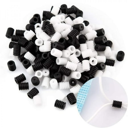 

Clearance 100Pcs/set Adult Children Adjustable Silicone Cord Locks Non-Slip Stopper Lanyard Buckle Drawstrings Toggles Accessories