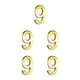 thumbnail image 1 of Bearachild Números de casa dorados, exquisitos signos numéricos para el hogar, accesorio de marcado para Hotel, casa, apartamento, número 9 Type2 NO2 Bearachild CBP207980, 1 of 6