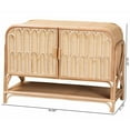 thumbnail image 5 of bali & pari Gitano Bohemian Natural Rattan 2-Door Storage Cabinet, 5 of 9