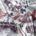 thumbnail image 5 of Ambesonne London Valance Pack of 2, City Landmarks Sketch, 54"X12", Pale Blue Eggplant, 5 of 5