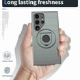 thumbnail image 6 of JiaheCover for Samsung Galaxy S24 Ultra Case with Ring Holder, Shockproof Hard PC Matte Scratchproof Magnetic Kickstand Case for Galaxy S24 Ultra,Gray, 6 of 7