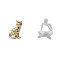 thumbnail image 1 of Estatua De Gato, Figura Decorativa, Escultura Animal, Arte, Artesanía, Adorno, Pensador Abstracto, Decoración Para Chimenea, Mesa, Sala De Estar, Estante, Oficina, Librería, 1 of 8