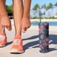 thumbnail image 2 of 20oz Pioneer Flower Skinny Tumblers Stainless Steel Tumbler with Lid and Straw,Vacuum Insulated Double Wall Travel Tumbler Cups with Cleaning Brush for Coffee,Tea, 2 of 6