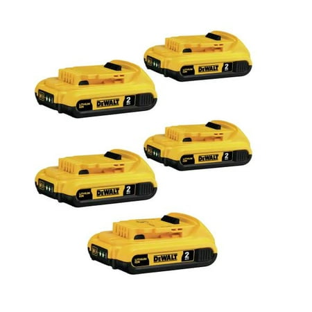 

DEWALT 20-Volt MAX Compact Lithium-Ion 2.0Ah Battery Pack (5-Pack)