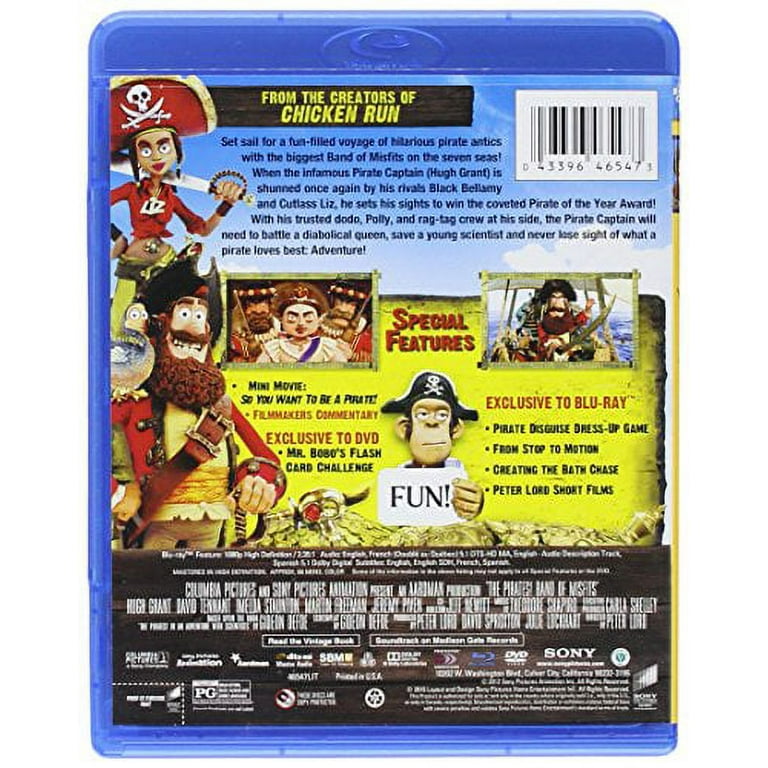  The Pirates! Band of Misfits (Two-Disc Blu-ray/DVD Combo) :  Peter Lord: Movies & TV