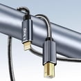 thumbnail image 3 of Printer Cable iPad and iPhone USB-B Braided Nylon 1.5m, 3 of 4