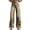 C, variant on Women Retro Casual Pants Mid-rise Button Zipper Fly Wide Leg Long Trousers with Pockets Digital Floral Print Leisure Trousers Streetwear