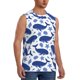 thumbnail image 2 of Fotbe Whale Men's Camiseta sin Mangas Estampada para Hombres, Playera Casual para Gimnasio, Entrenamiento, Playa-3X-Large, 2 of 7