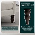 thumbnail image 3 of Armchair, Midcentury Modern Chair with USB and Side Storage, Comfy Upholstered Chairs for Living Room Bedroom Apartment, Oversized Chenille Accent Chair, Beige, 3 of 7