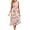 Pink-womens dresses, variant on Wycnly Maxi Dresses for Women Sleeveless Square Neck Floral Print Summer Long Dress Beach Boho Elastic Waist Flowy Swing Strap Chiffon Dresses Pink S