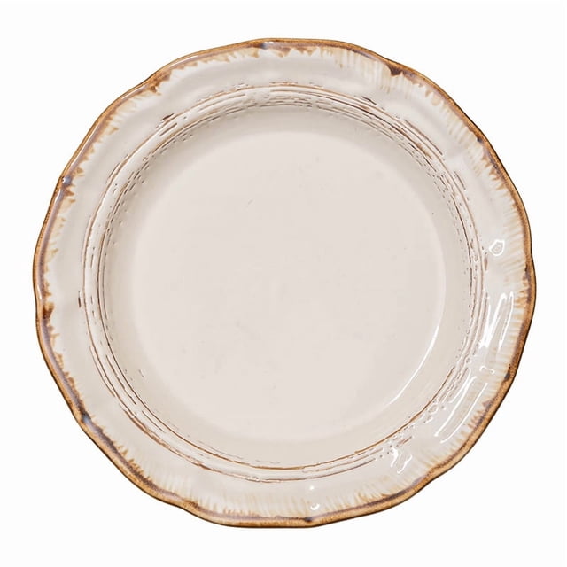 French Style Vintage Ceramic Plate Set, Lace Dessert Salad Plates, Classic Tableware for Home Kitchen Dining Daily Use