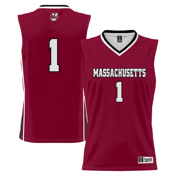 Men's GameDay Greats #1 Maroon UMass Minutemen Lightweight Basketball Jersey