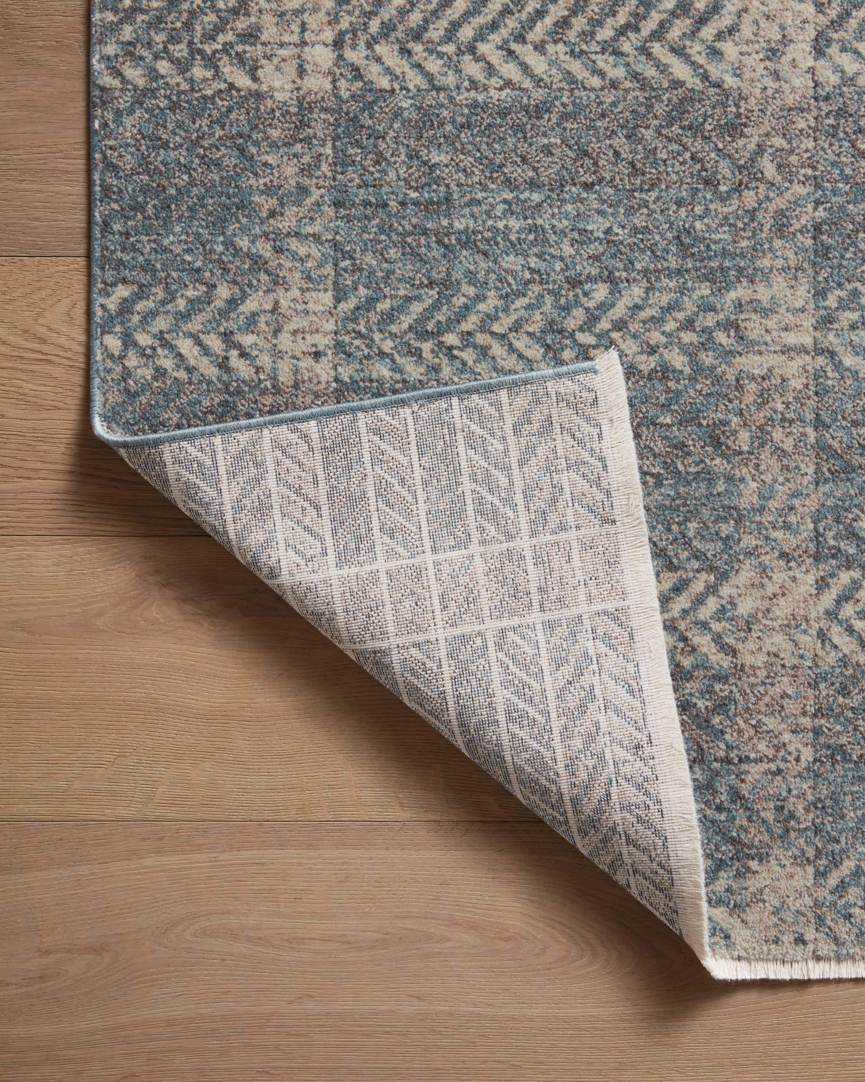 Angela Rose x Loloi Ember Blue / Beige 3'-6" x 5'-6" Accent Rug