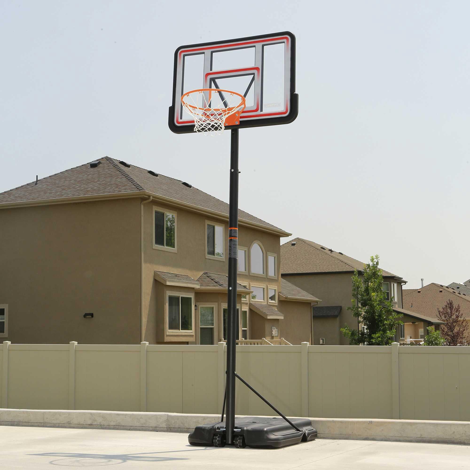 Lifetime 44-Inch Shatterproof Portable Basketball Hoop with Telescoping Adjustment & Classic Rim - Model 1269-Outdoor Play