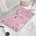 thumbnail image 3 of Pioneer Flower Floral Print Flannel Non Slip Door Rugs,Washable Door Mats Indoor,Decorative Door Mats,Dirt-Resistant and Absorbent Doormat for Entrance,Bedroom,Kitchen,Bathroom,31.5"x17", 3 of 4