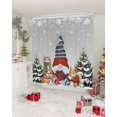 thumbnail image 2 of Christmas Gnome Bathroom Shower Curtains with Hooks, Squirrel Cat Xmas Tree Snowflake Grey Waterproof Fabric Washable Shower Curtain for Home Hotel Bathtub Decor 72x84 Inches, 2 of 7