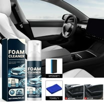 Car Interior Cleaner Spray for Leather Upholstery Seats Rubber Polish Protectant Deep Cleaning Formula Vehicle Detailing