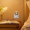 thumbnail image 2 of Night Light Plug into Wall,Dusk to Dawn Sensor Auto-On/Off for Bathroom, Hallway,Kids Room-Brown And White Cow With Long Horns, 2 of 4