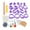 Purple, variant on Polymer Clay , 130pcs DIY Clay Shape for Polymer Jewelry Maker with Earring Cards Hooks Punch Tools DIY Crafts Clay Earring Cutter Tool ,