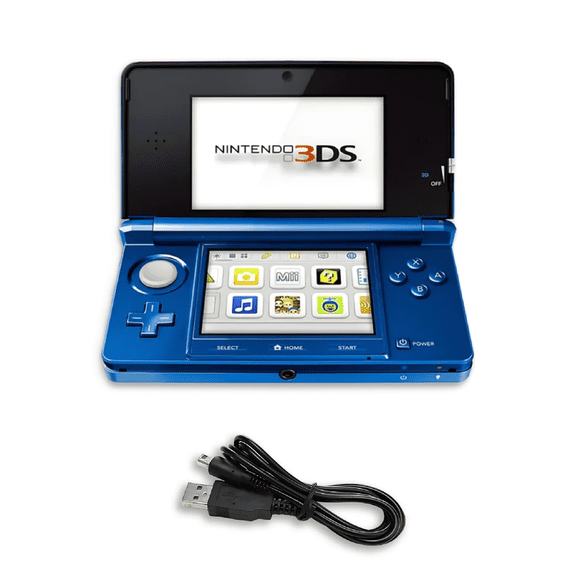 Restored Nintendo 3DS Game Console, Cobalt Blue