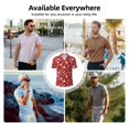 thumbnail image 6 of Daiia Red Christmas Cheer. Pattern Men’s Polo Shirts,Solid Deck Shirt,Classic Fit, Breathable Cotton Polo for Casual and Sport Wear-4X-Large, 6 of 7